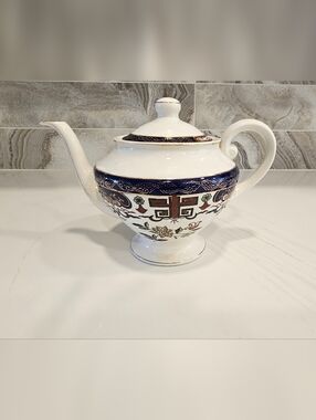 Vintage Nikko Double Phoenix Ironstone Teapot Imari Pattern